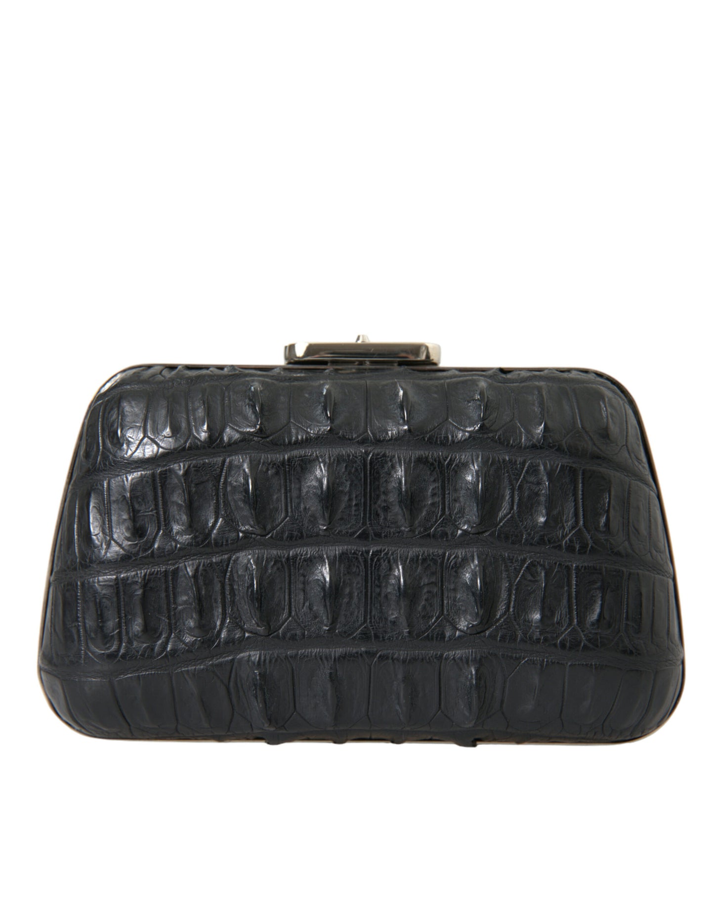 Balenciaga Schwarze Exotenhaut Leder Umhängetasche – Luxus Clutch Bag