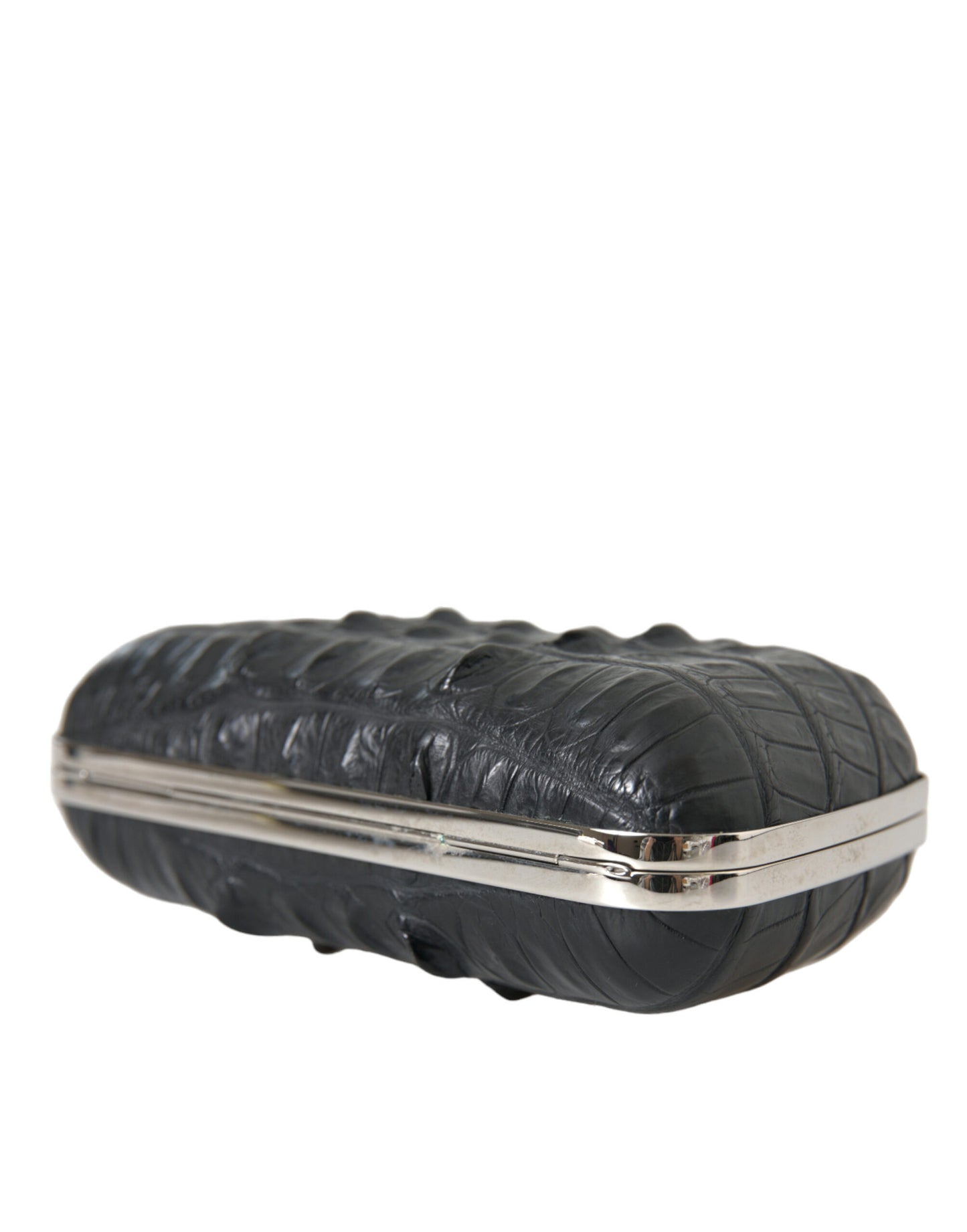 Balenciaga Schwarze Exotenhaut Leder Umhängetasche – Luxus Clutch Bag