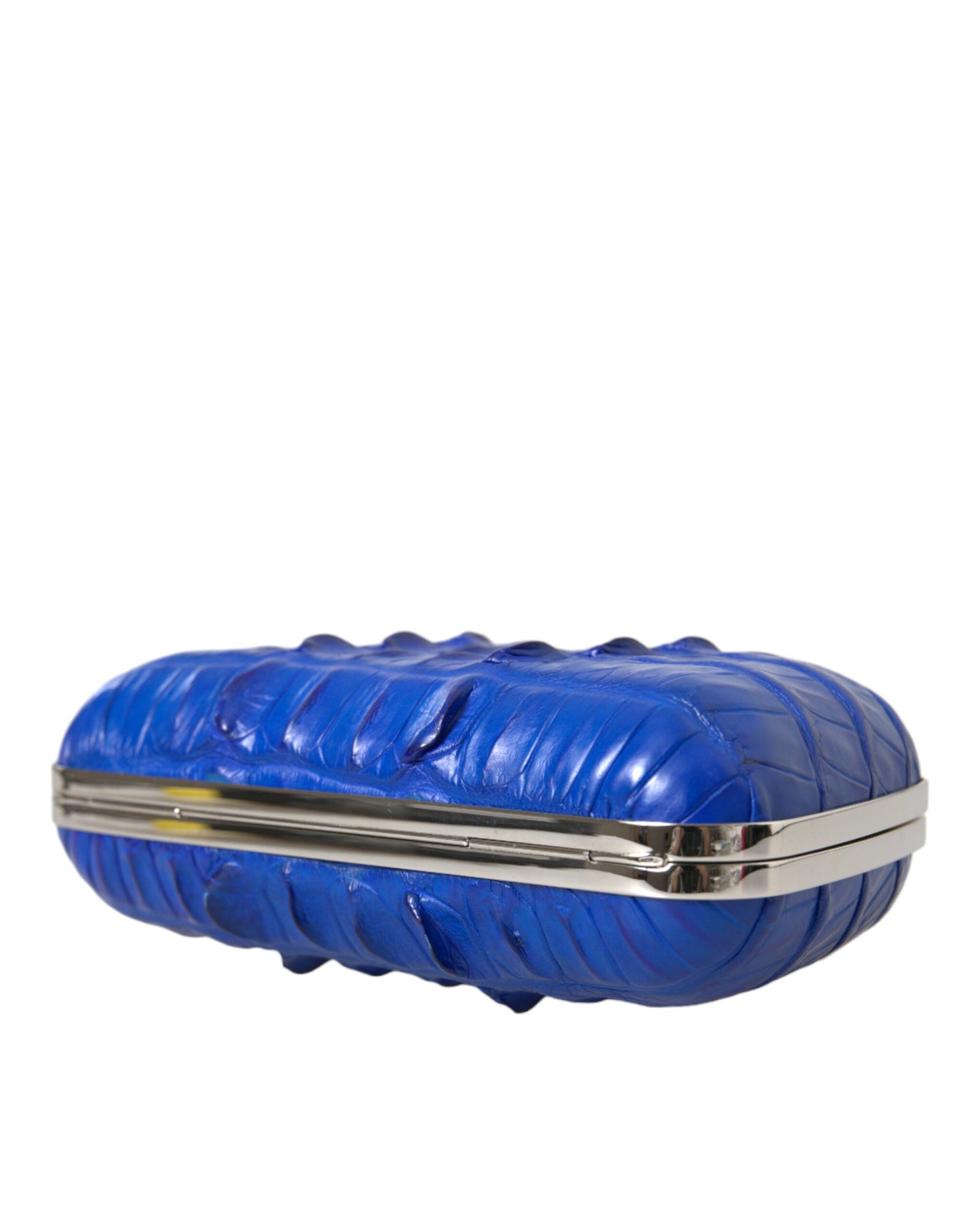 Balenciaga Exotische Krokodilleder Schulter Clutch in Blau Electrique