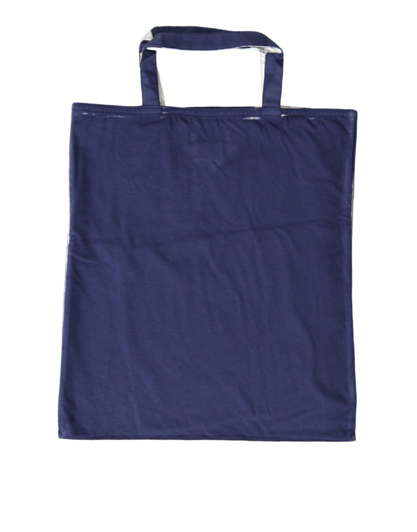 Prada Blauer Jersey Stoff Logo Schultertasche – Elegante Einkaufstasche