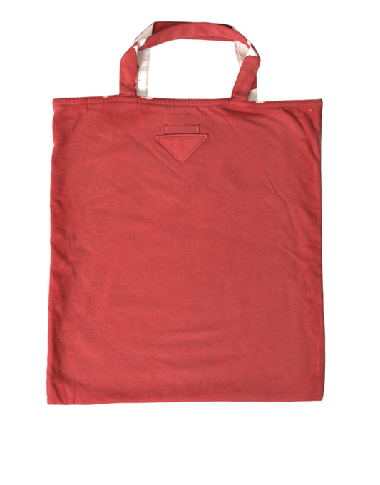 Prada Rote Jersey-Stofflogo-Schulter-Einkaufstasche – Luxus für jeden Anlass