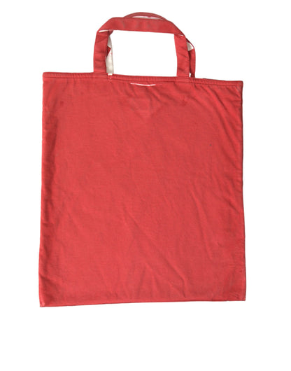 Prada Rote Jersey-Stofflogo-Schulter-Einkaufstasche – Luxus für jeden Anlass
