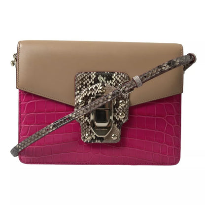 Dolce & Gabbana Multicolor Leder LUCIA Umhängetasche – Exquisite Designer-Tasche für Damen