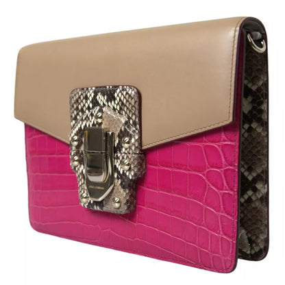Dolce & Gabbana Multicolor Leder LUCIA Umhängetasche – Exquisite Designer-Tasche für Damen