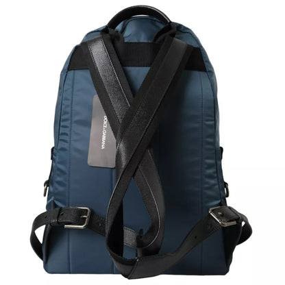 Dolce & Gabbana Blaues Nylon #DGFamily Patch Rucksack Tasche für Herren
