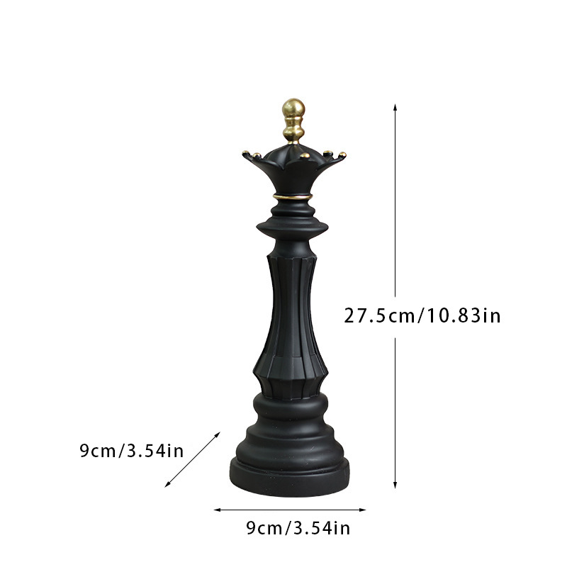 Harz Schach Figuren Ornament – König, Königin &amp; Ritter