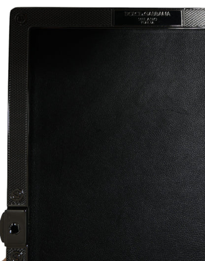 Dolce & Gabbana Schwarze Samt-Kristall-Kupplungs-Handtasche für elegante Anlässe