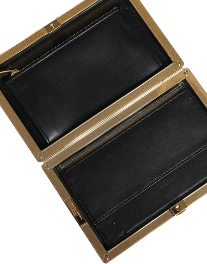 Dolce & Gabbana Multicolor Floral Gold Frame Clutch – Elegante Abendtasche für Damen