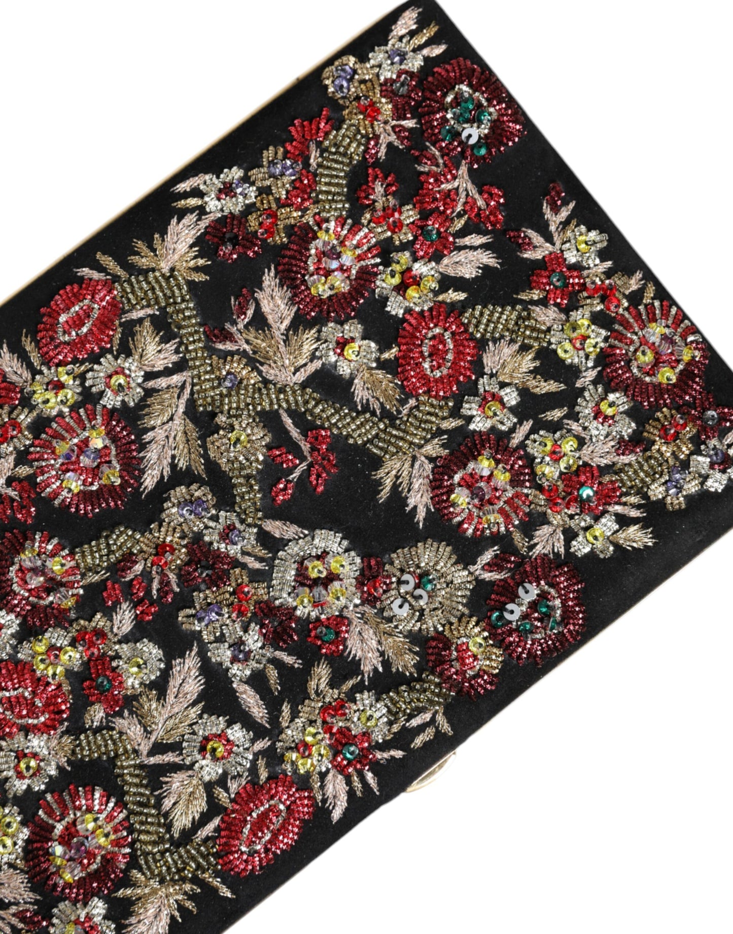 Dolce & Gabbana Multicolor Floral Gold Frame Clutch – Elegante Abendtasche für Damen
