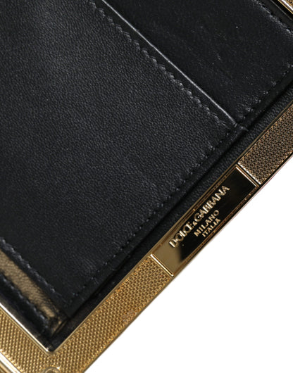 Dolce & Gabbana Rot Samt Gold Rahmen Kupplung - Elegante Abendtasche