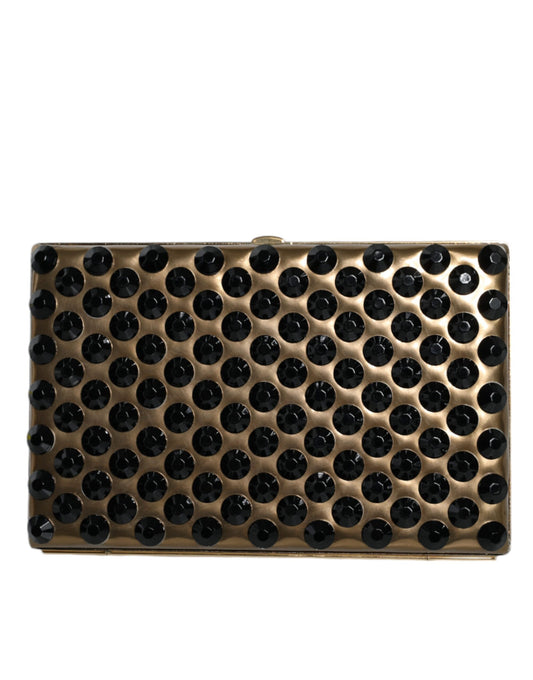 Dolce & Gabbana Gold Kristall Bifold Clutch – Elegante Abendtasche für Frauen