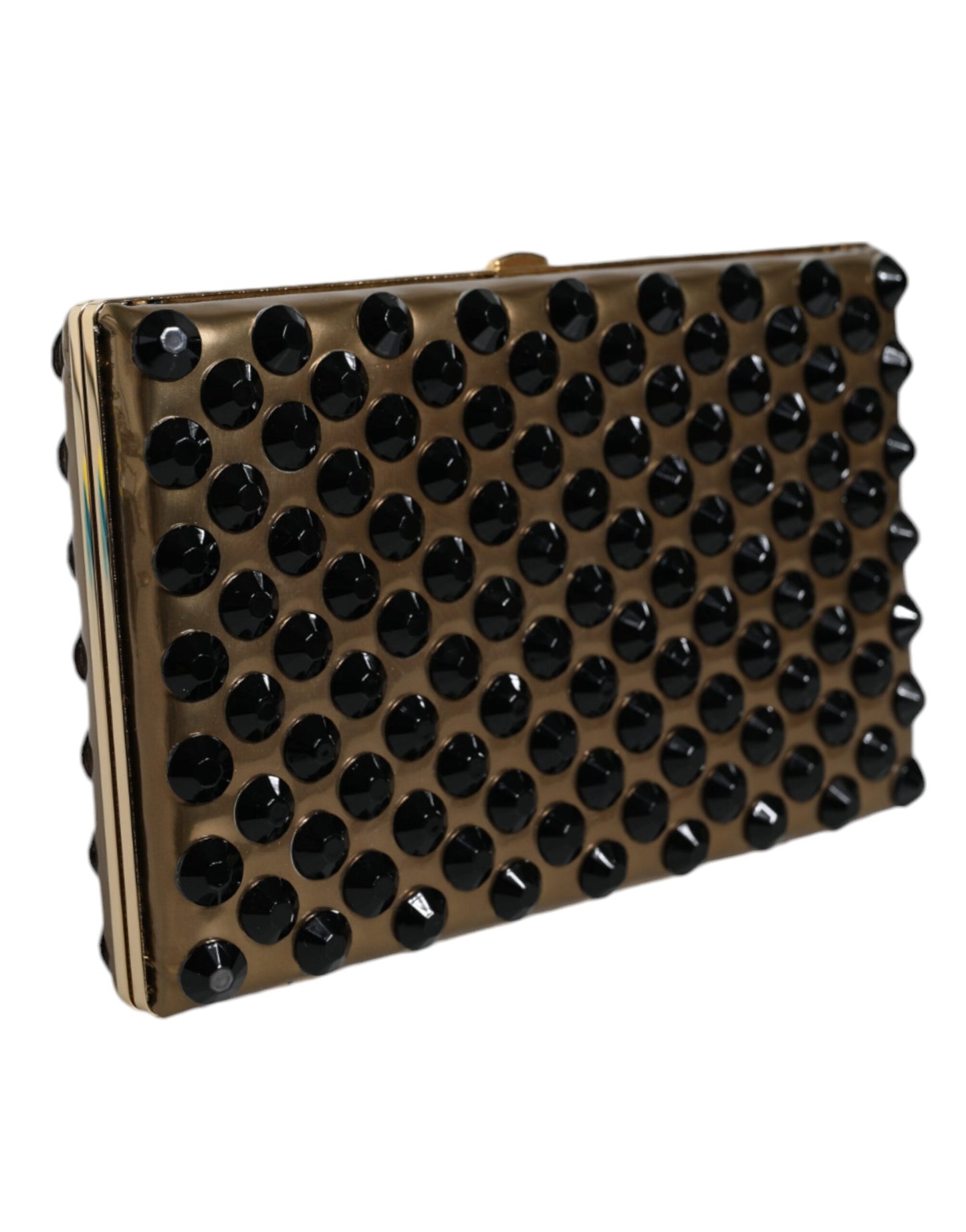 Dolce & Gabbana Gold Kristall Bifold Clutch – Elegante Abendtasche für Frauen