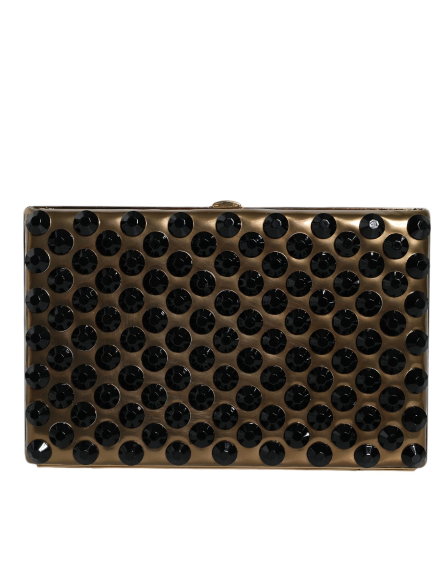 Dolce & Gabbana Gold Kristall Bifold Clutch – Elegante Abendtasche für Frauen