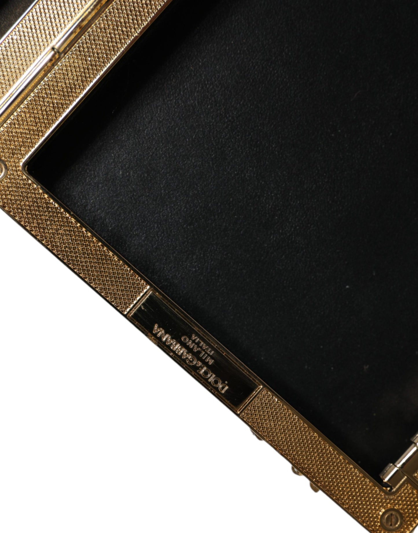 Elegante Dolce & Gabbana Silberne Pailletten-Clutch für besondere Anlässe
