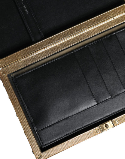 Elegante Dolce & Gabbana Silberne Pailletten-Clutch für besondere Anlässe