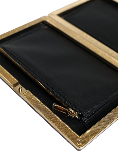 Dolce & Gabbana Maroon Leder Clutch Abend Crossbody Tasche - Eleganz für jede Gelegenheit