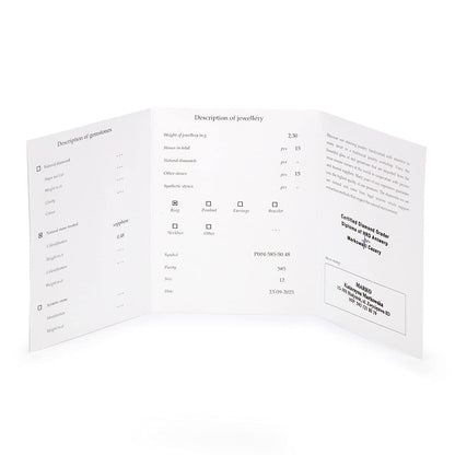 MARKO Gold Ring with Topaz 0.50 Ct and Diamonds 0.05 Ct | Ring Made of 14 K 585 | Engagement Ring | Ring for Women