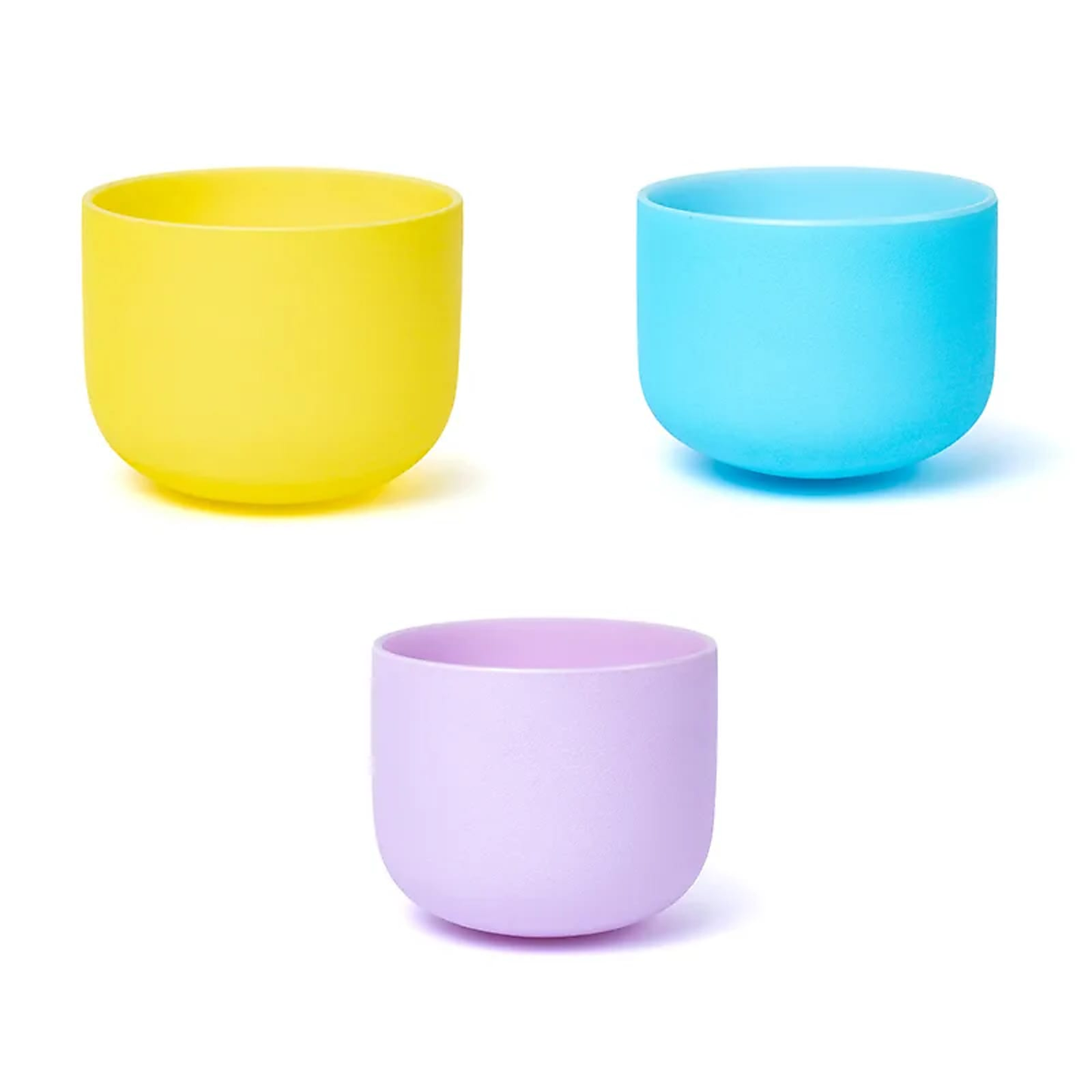 SET 7 Kristallklangschalen Macaron Design 432 hz + 2 Beutel -- 20-35cm