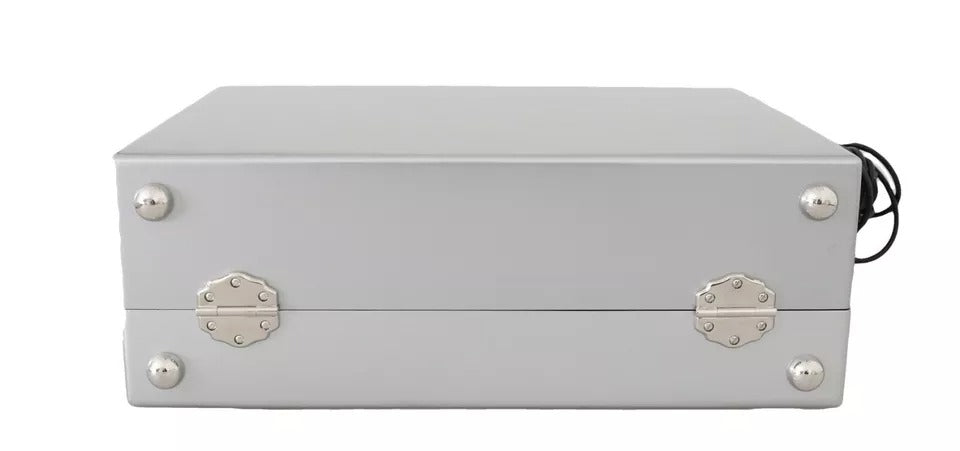 Dolce & Gabbana Silberne Retro Radio Boombox Handgefertigte Designer Tasche