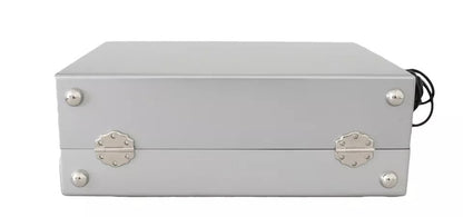 Dolce & Gabbana Silberne Retro Radio Boombox Handgefertigte Designer Tasche