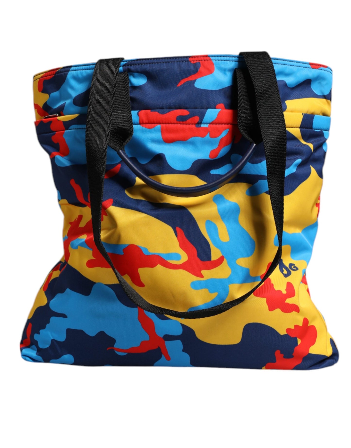 Dolce & Gabbana Multicolor Camouflage Nylon Einkaufstasche für Damen – Exklusive Tragetasche