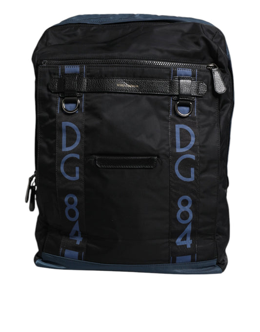 Dolce & Gabbana Schwarzer Nylon DG Logo Schulrucksack Tasche – Luxus für Ihre Freizeit