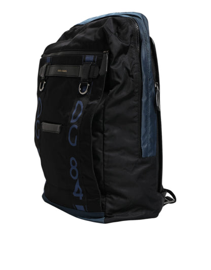 Dolce & Gabbana Schwarzer Nylon DG Logo Schulrucksack Tasche – Luxus für Ihre Freizeit