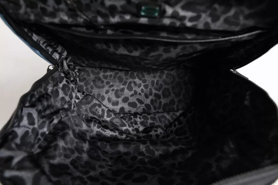 Dolce & Gabbana Schwarzer Nylon DG Logo Schulrucksack Tasche – Luxus für Ihre Freizeit