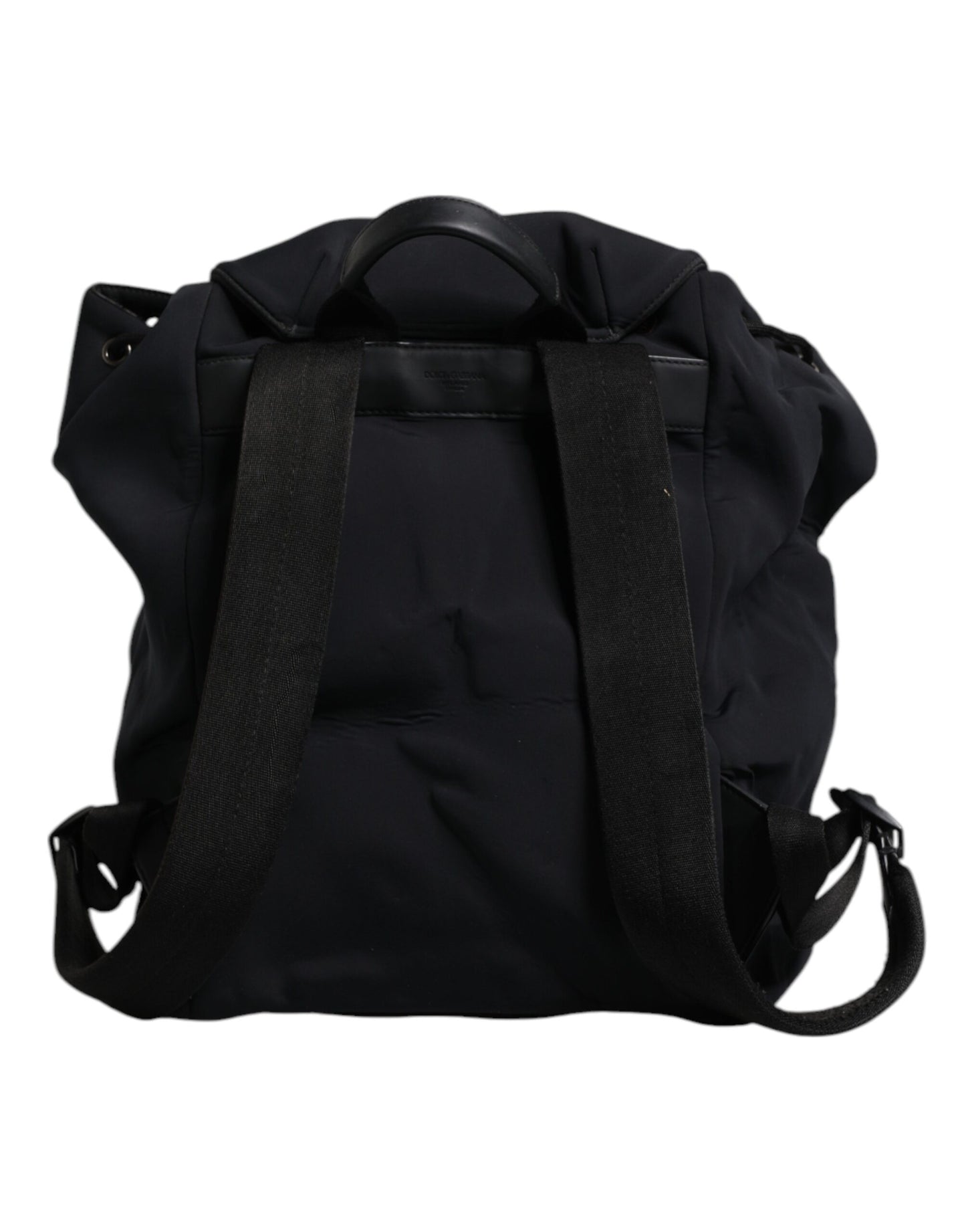 Dolce & Gabbana Schwarzer Neopren Nylon DG Logo Schulrucksack Tasche – Exklusive Designer Schönheit