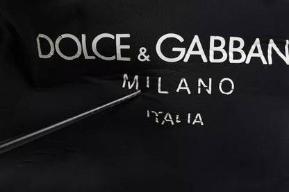 Dolce & Gabbana Schwarzer Neopren Nylon DG Logo Schulrucksack Tasche – Exklusive Designer Schönheit