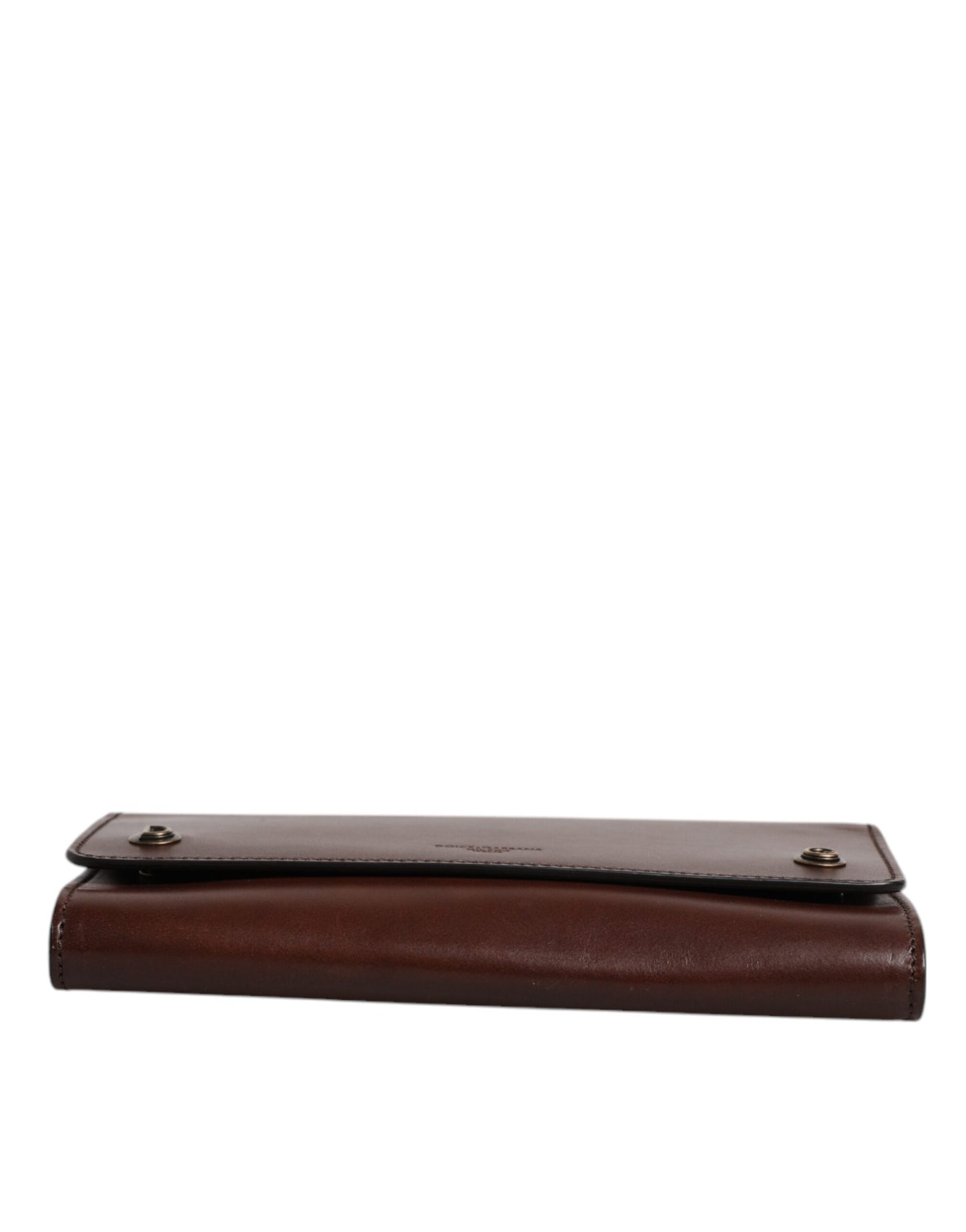 Dolce & Gabbana Braune Leder Umhängetasche mit Logo-Prägung - Exquisite Handwerkskunst
