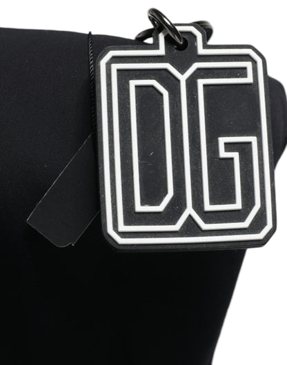 Dolce & Gabbana Schwarze Canvas DG Logo Damen Shopping Tote Bag – Exquisite Handtasche