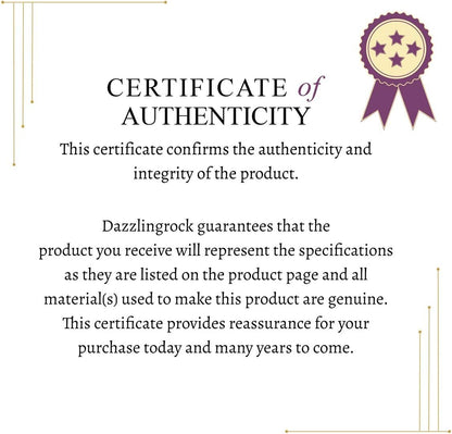 Dazzlingrock Collection 1.00 Carat 18K Gold Round Lab Grown White Diamond 1 Carat Women's Engagement Ring Set