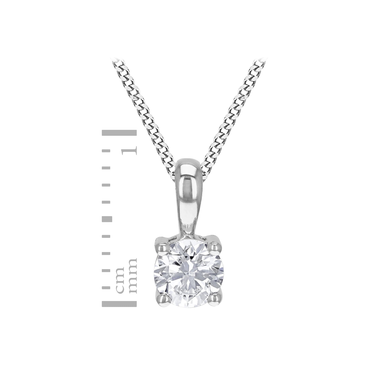 Amazon Essentials Lab-Made Yellow and White Gold Diamond Pendant Necklace (formerly Amazon Collection)