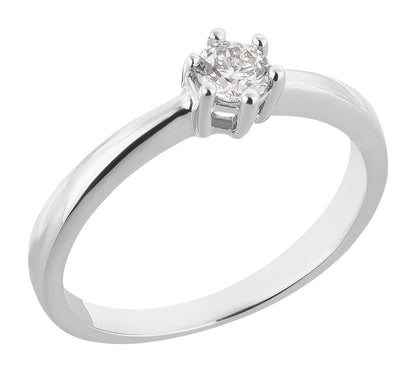 Women's Ring in 585 Gold with 0.25 ct Diamond