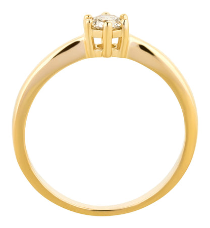 Women's Ring in 585 Gold with 0.25 ct Diamond