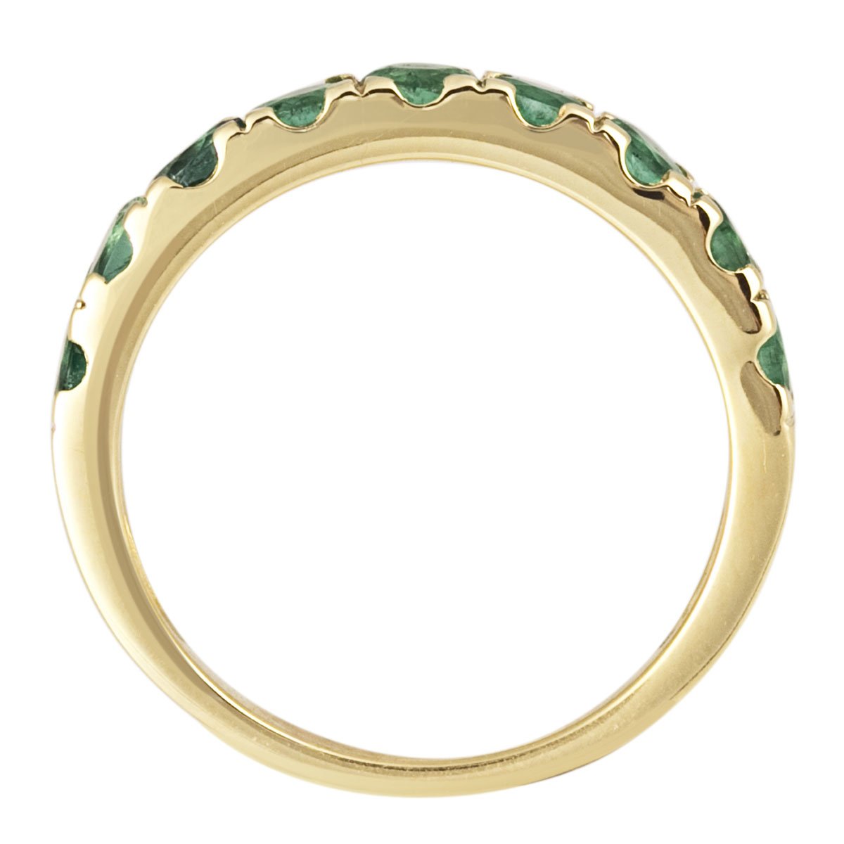 Goldmaid Memoire Ladies 'Ring 375 Yellow Gold Real Emerald & Me R5992GG