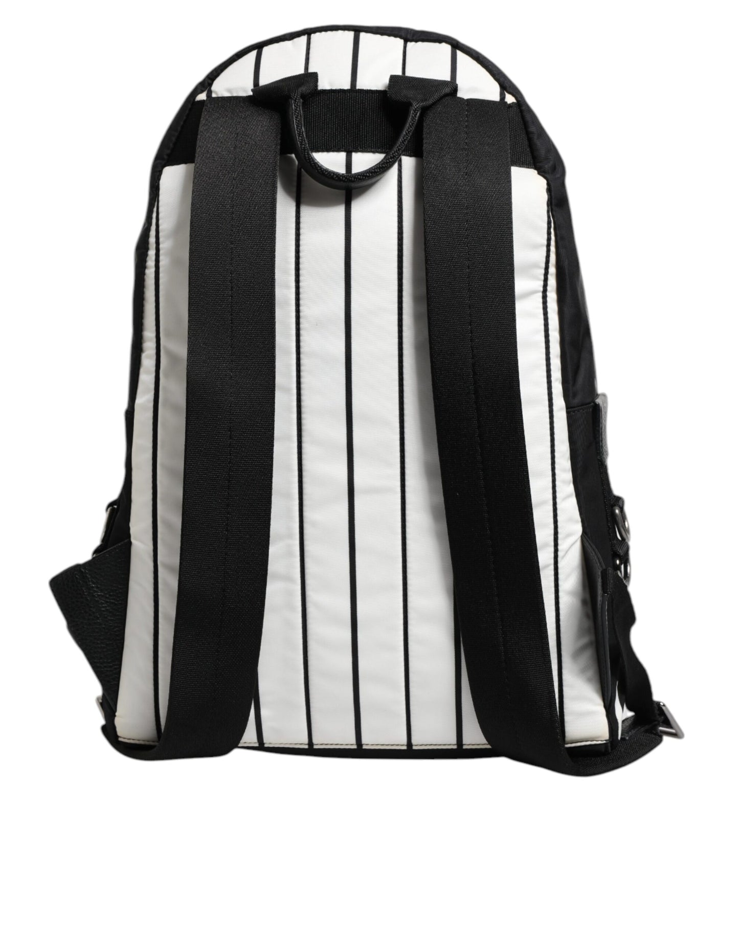 Dolce & Gabbana Vulcano Rucksack für Herren in Schwarz-Weiß mit Königlichem Print