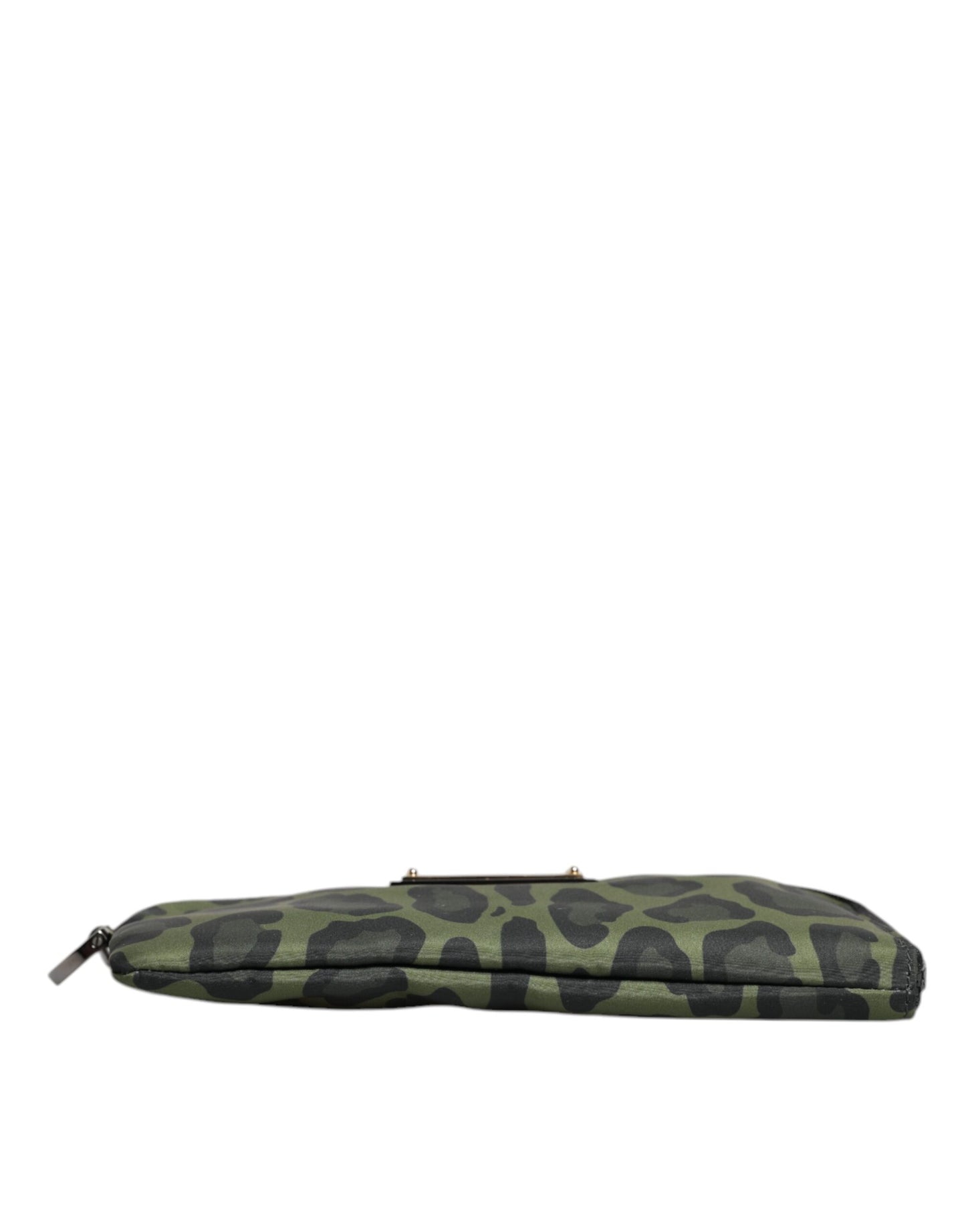 Dolce & Gabbana Grüne Leopardenleder Multifunktions-Kit-Tasche – Exklusive Handtasche für Damen