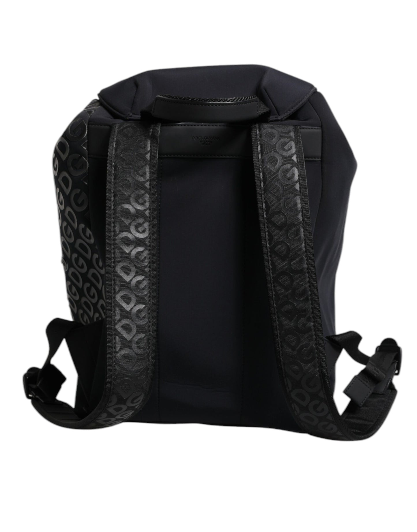 Dolce & Gabbana Schwarzer Neopren Nylon DG Logo Schulrucksack Tasche - Eleganz und Exklusivität