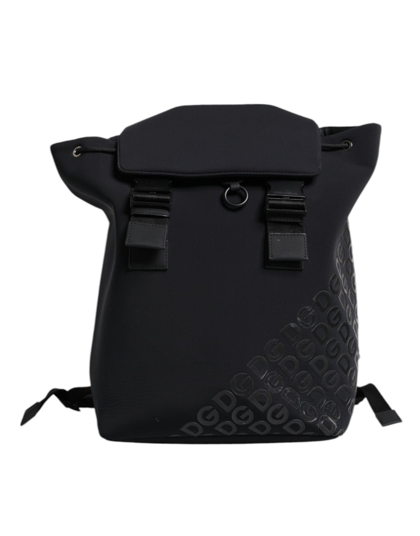 Dolce & Gabbana Schwarzer Neopren Nylon DG Logo Schulrucksack Tasche - Luxus für Anspruchsvolle