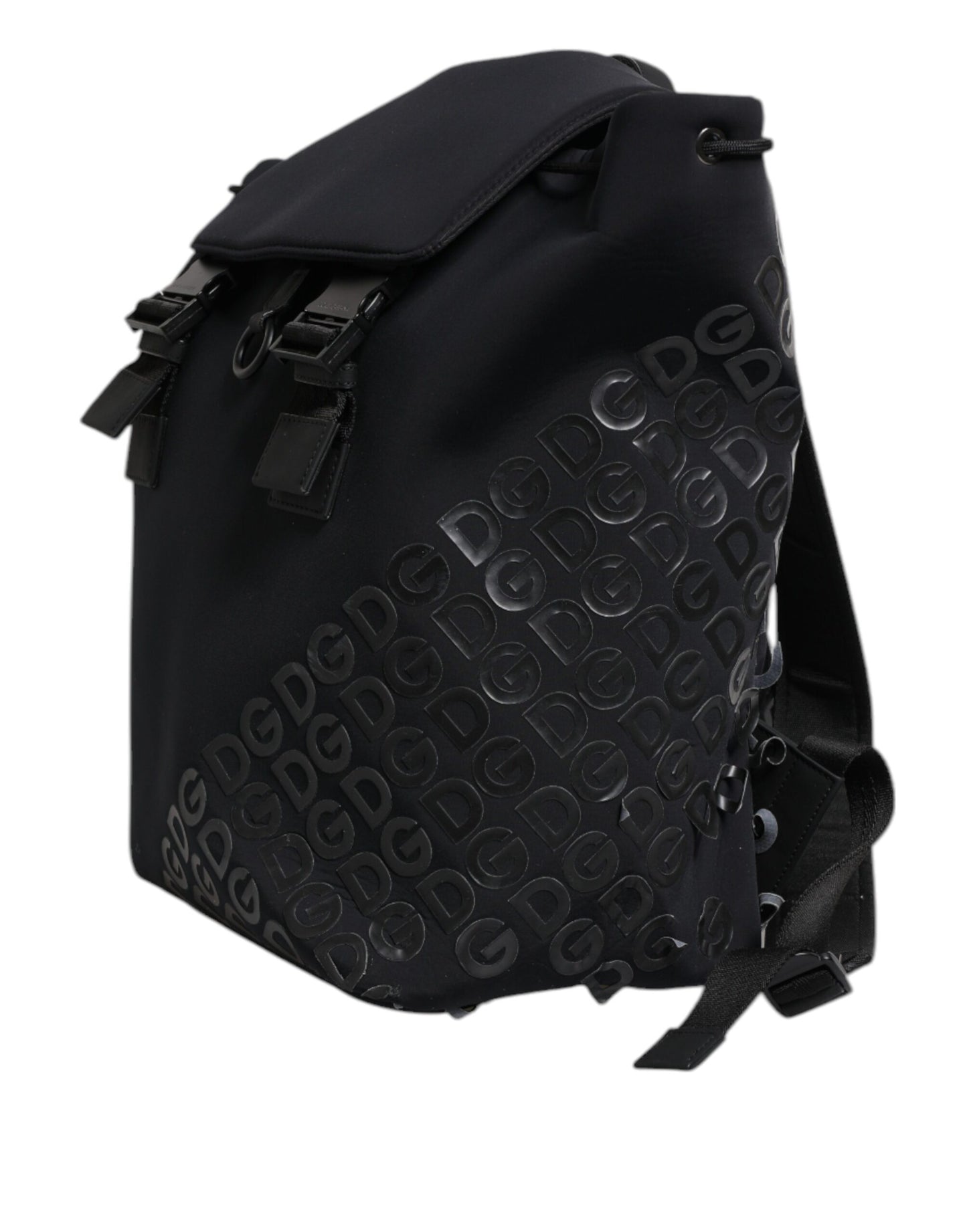 Dolce & Gabbana Schwarzer Neopren Nylon DG Logo Schulrucksack Tasche - Luxus für Anspruchsvolle