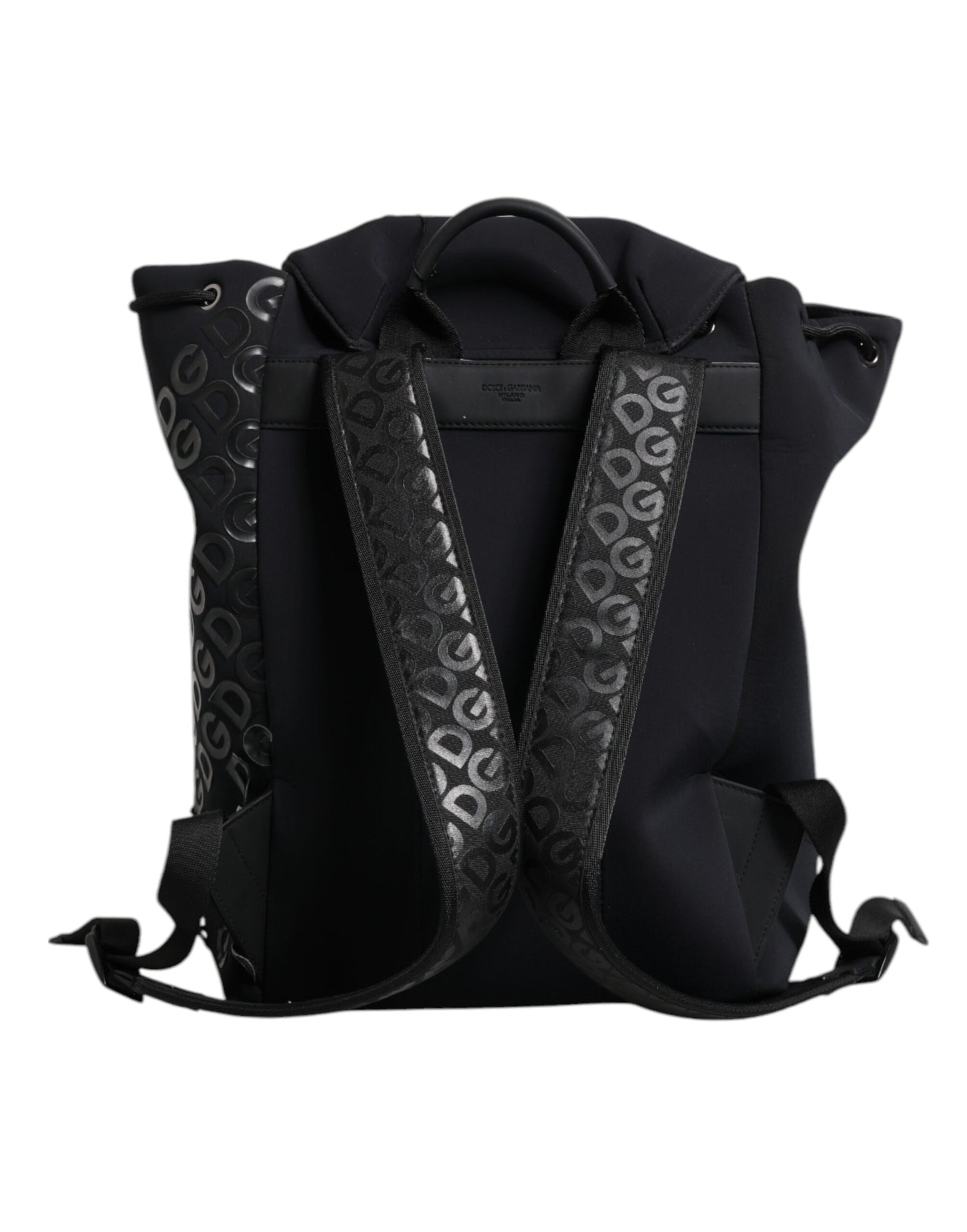 Dolce & Gabbana Schwarzer Neopren Nylon DG Logo Schulrucksack Tasche - Luxus für Anspruchsvolle