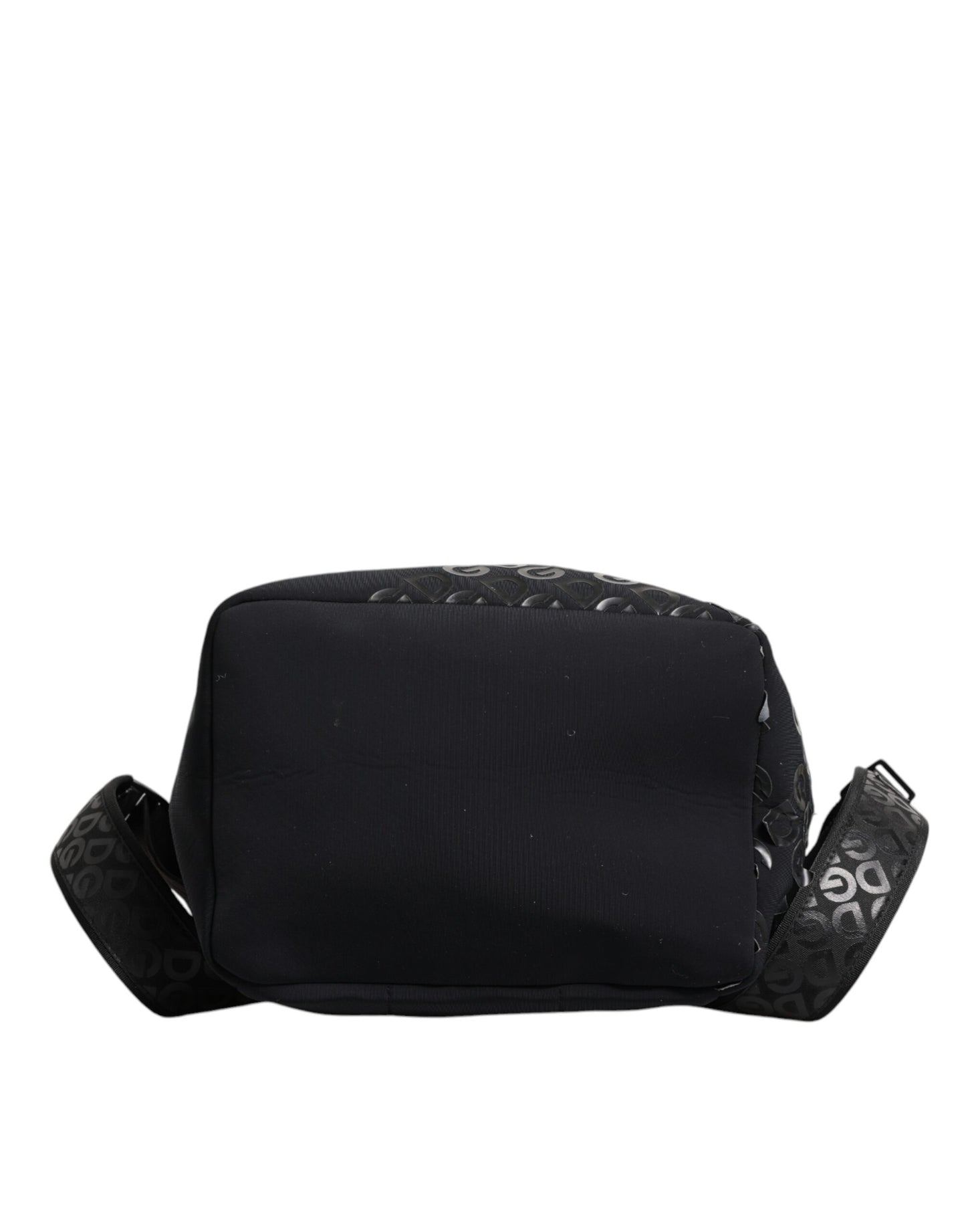 Dolce & Gabbana Schwarzer Neopren Nylon DG Logo Schulrucksack Tasche - Luxus für Anspruchsvolle