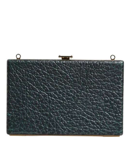 Dolce & Gabbana Schwarze Leder Clutch - Elegante Abendtasche