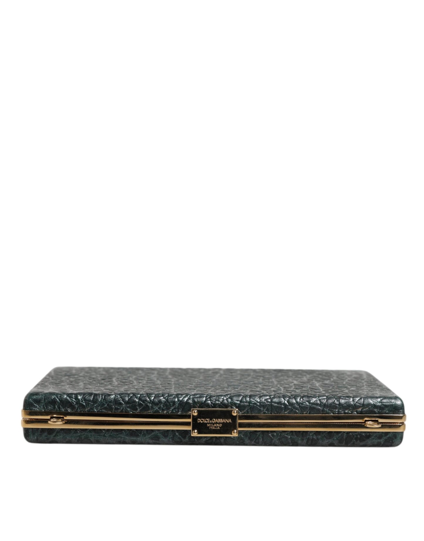 Dolce & Gabbana Schwarze Leder Clutch - Elegante Abendtasche