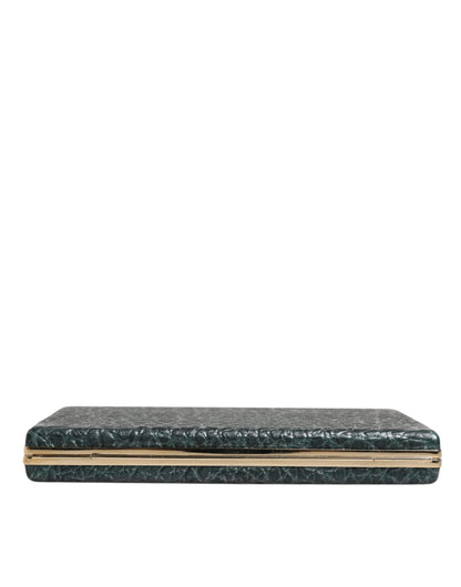 Dolce & Gabbana Schwarze Leder Clutch - Elegante Abendtasche