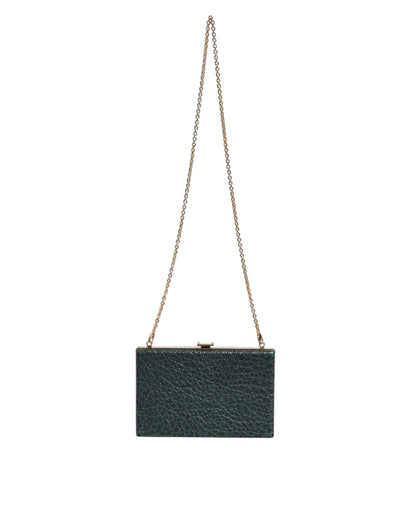 Dolce & Gabbana Schwarze Leder Clutch - Elegante Abendtasche