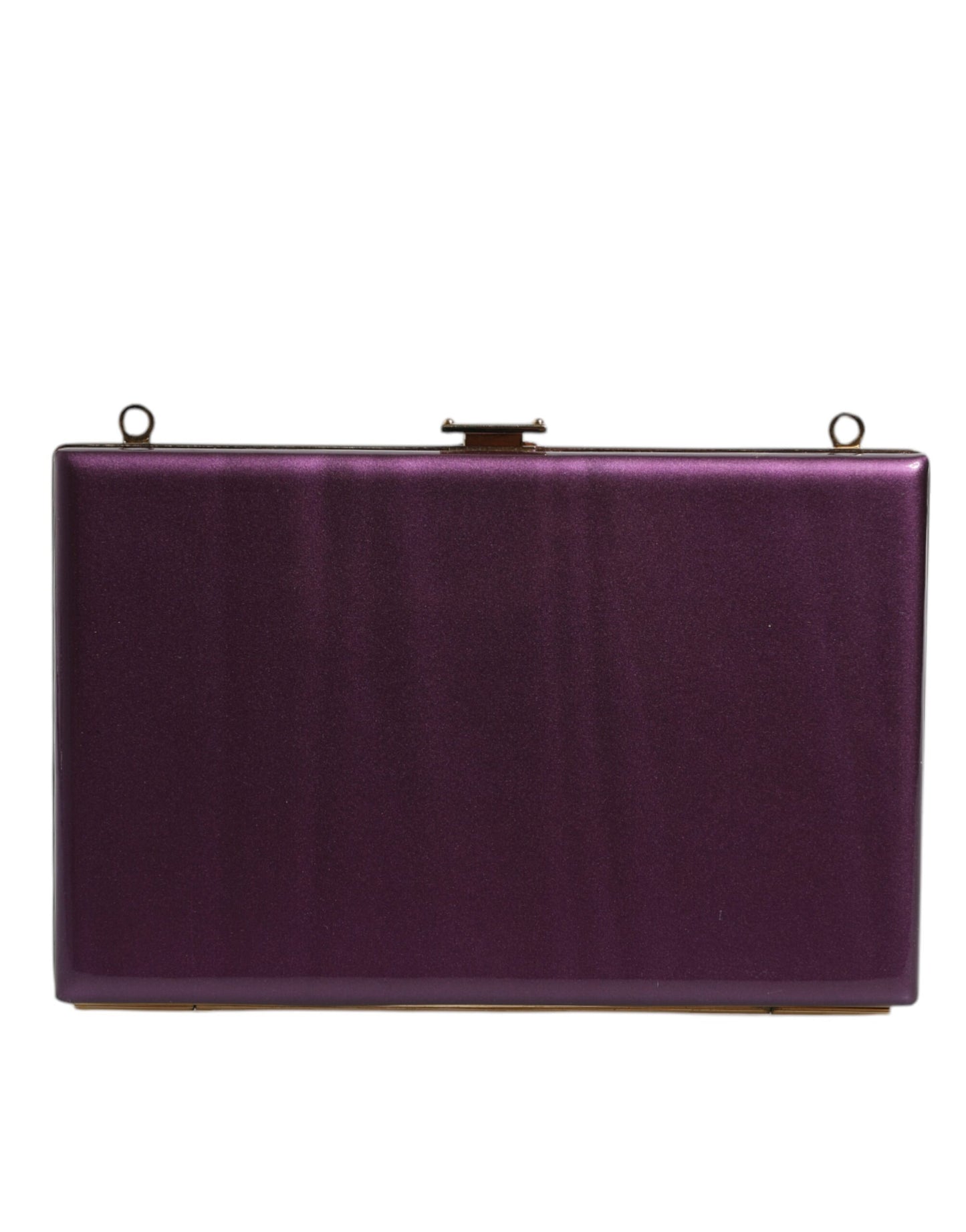 Dolce & Gabbana Lila Leder Clutch - Elegante Abend Crossbody Tasche