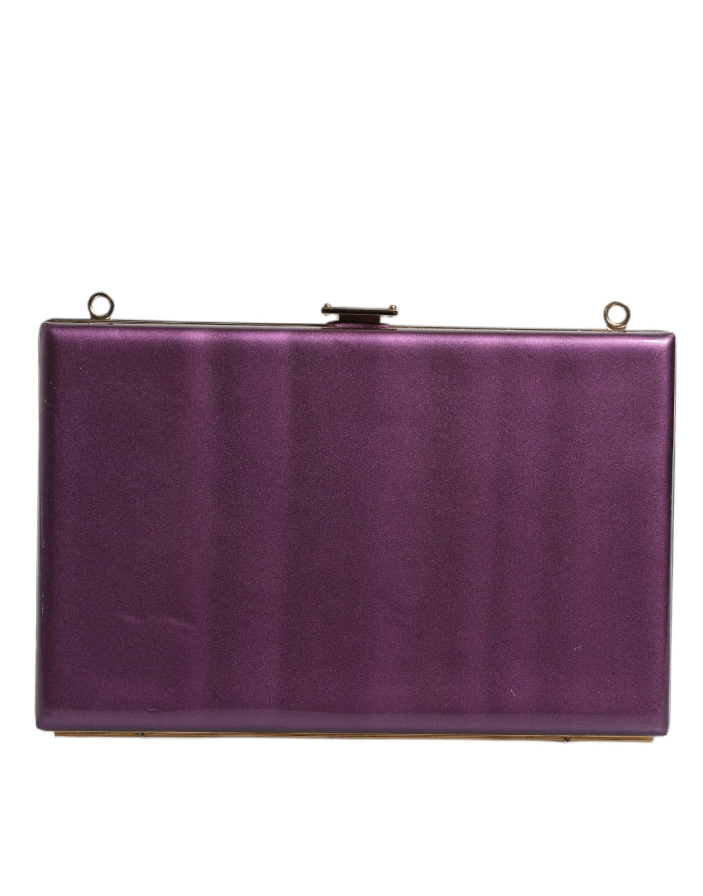 Dolce & Gabbana Lila Leder Clutch - Elegante Abend Crossbody Tasche